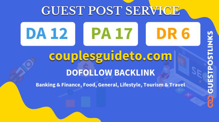 Buy Guest Post on couplesguideto.com