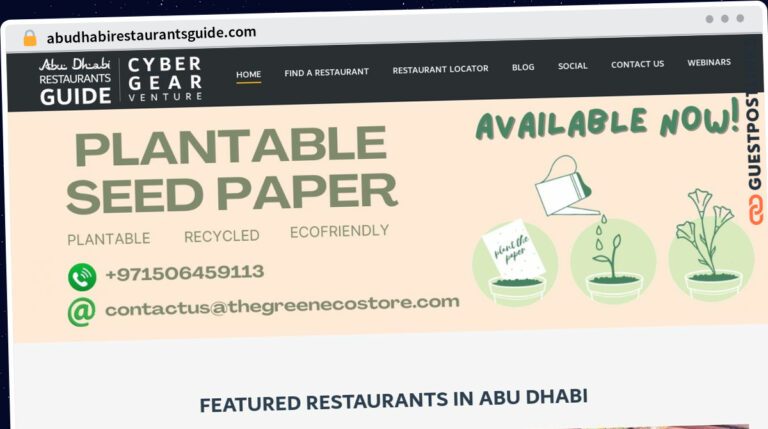 Publish Guest Post on abudhabirestaurantsguide.com