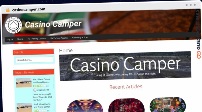 Publish Guest Post on casinocamper.com