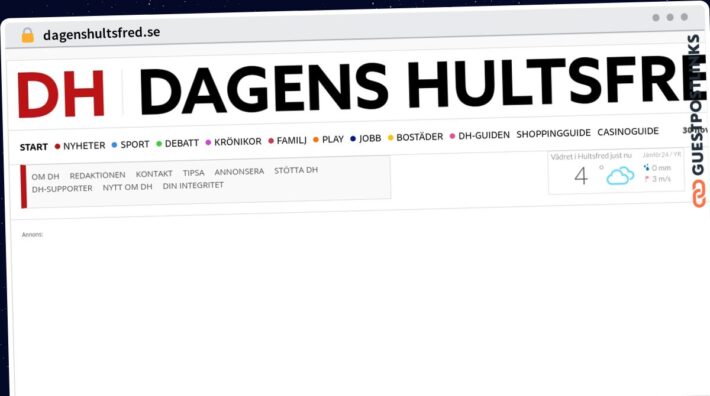 Publish Guest Post on dagenshultsfred.se
