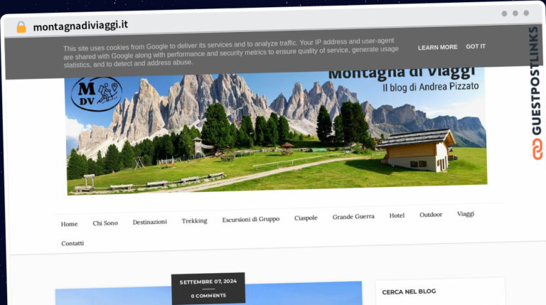 Publish Guest Post on montagnadiviaggi.it