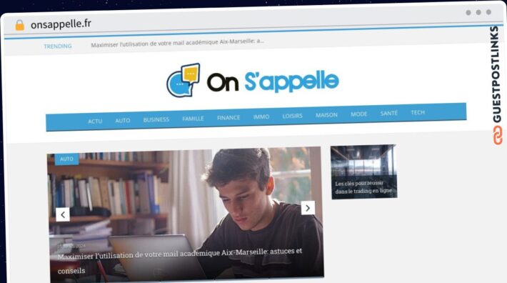 Publish Guest Post on onsappelle.fr