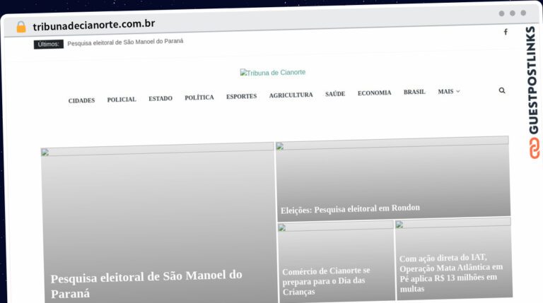 Publish Guest Post on tribunadecianorte.com.br
