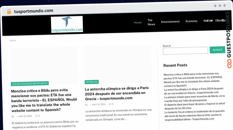 Publish Guest Post on tusportmundo.com