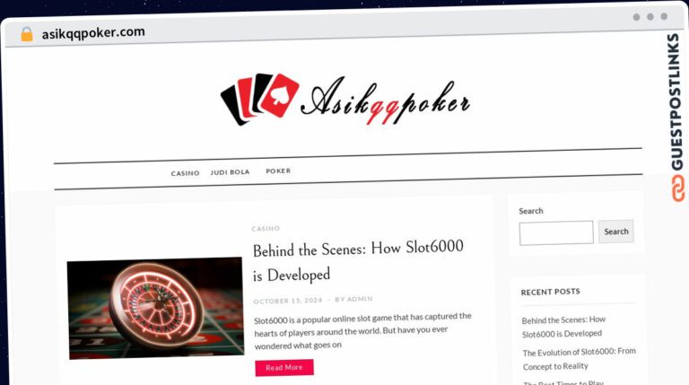 Publish Guest Post on asikqqpoker.com