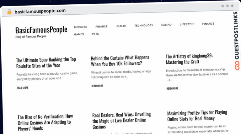 Publish Guest Post on basicfamouspeople.com