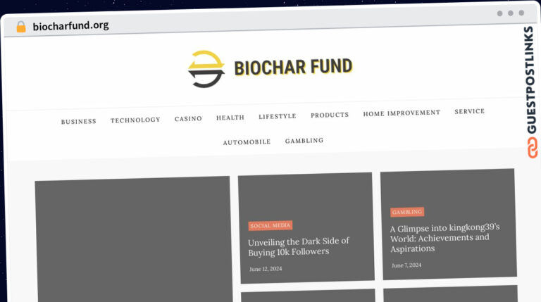 Publish Guest Post on biocharfund.org