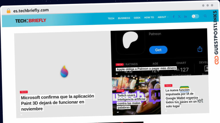 Publish Guest Post on es.techbriefly.com