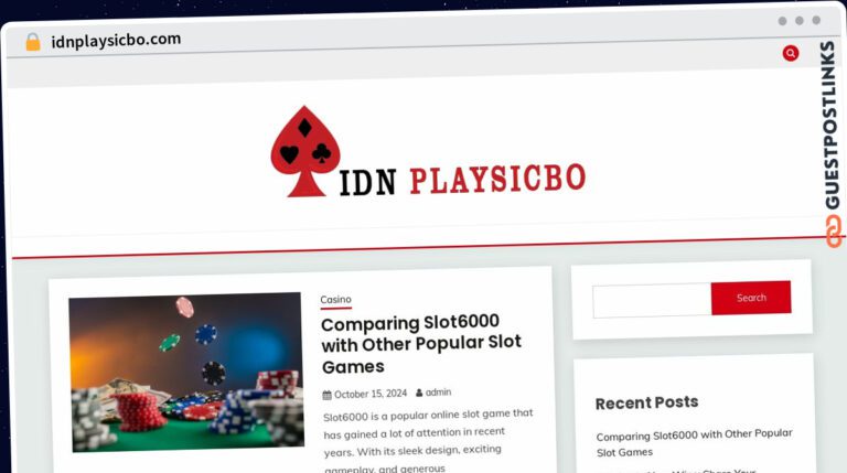 Publish Guest Post on idnplaysicbo.com