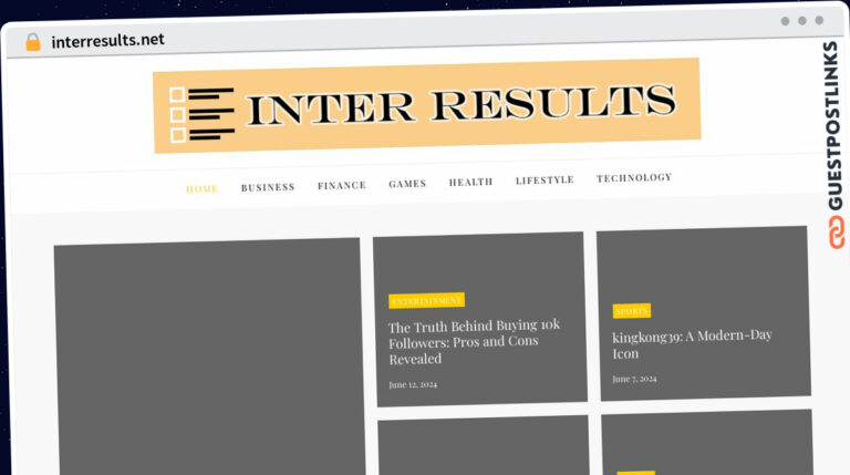 Publish Guest Post on interresults.net