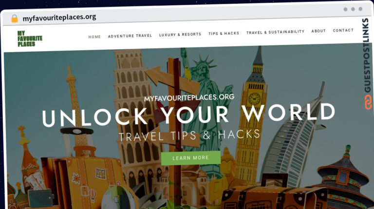 Publish Guest Post on myfavouriteplaces.org