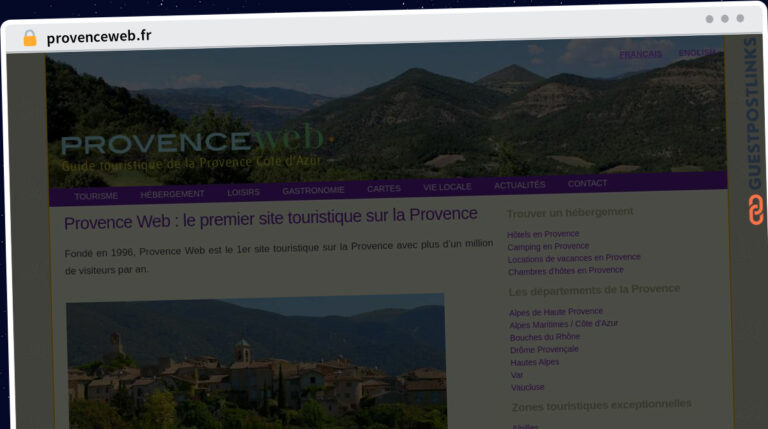 Publish Guest Post on provenceweb.fr