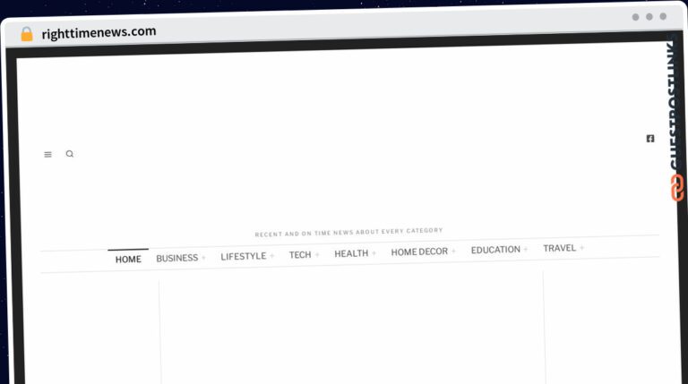 Publish Guest Post on righttimenews.com