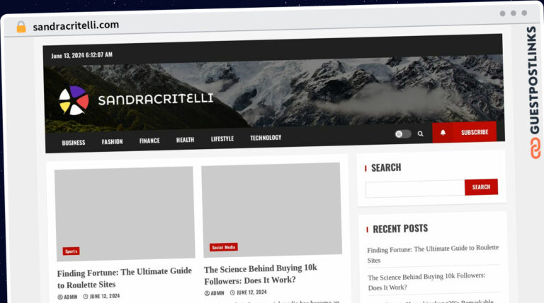 Publish Guest Post on sandracritelli.com