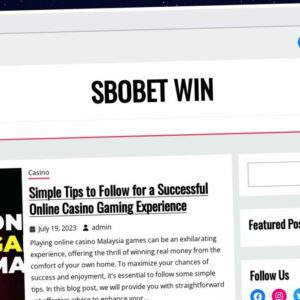 Publish Guest Post on sbobet-win.org