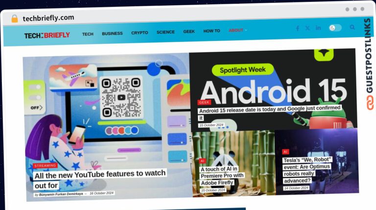 Publish Guest Post on techbriefly.com