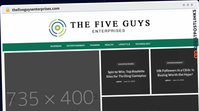 Publish Guest Post on thefiveguysenterprises.com