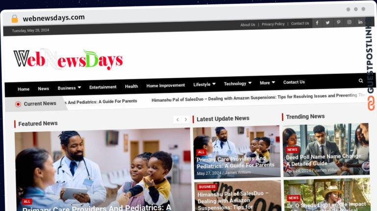 Publish Guest Post on webnewsdays.com