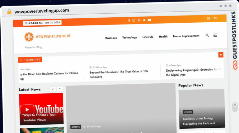Publish Guest Post on wowpowerlevelingup.com