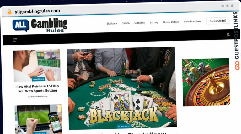 Publish Guest Post on allgamblingrules.com