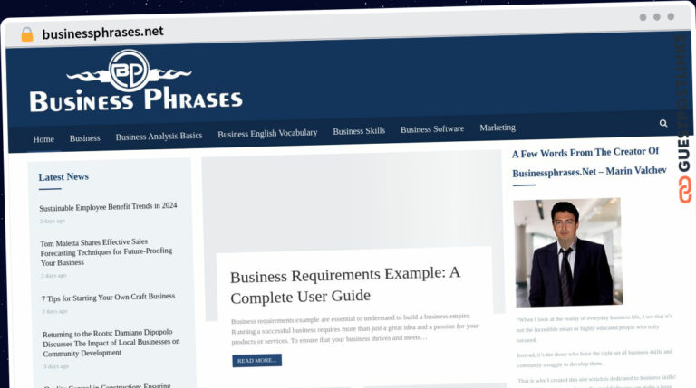 Publish Guest Post on businessphrases.net
