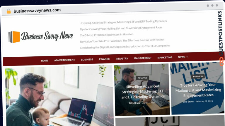 Publish Guest Post on businesssavvynews.com