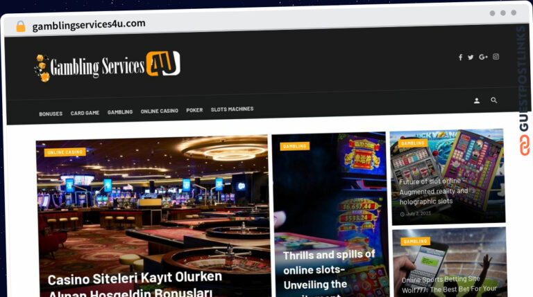 Publish Guest Post on gamblingservices4u.com