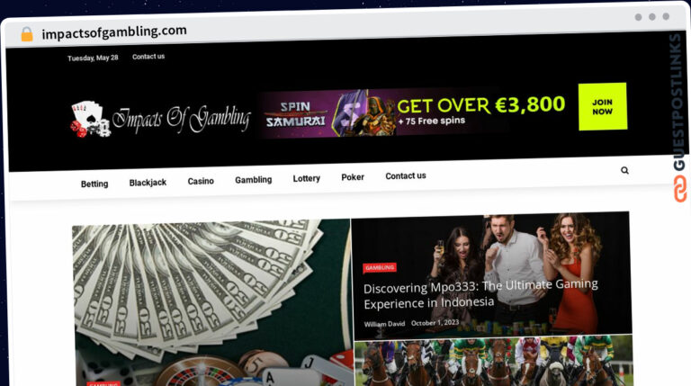 Publish Guest Post on impactsofgambling.com