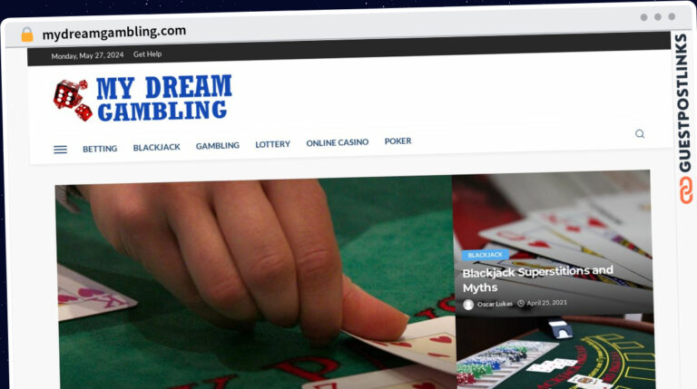 Publish Guest Post on mydreamgambling.com