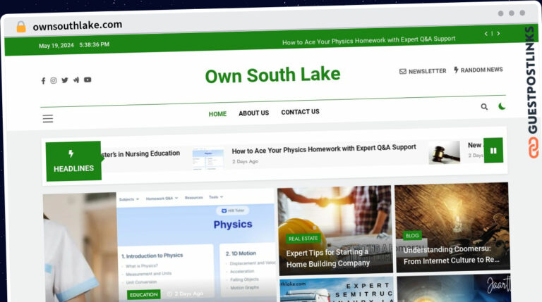 Publish Guest Post on ownsouthlake.com