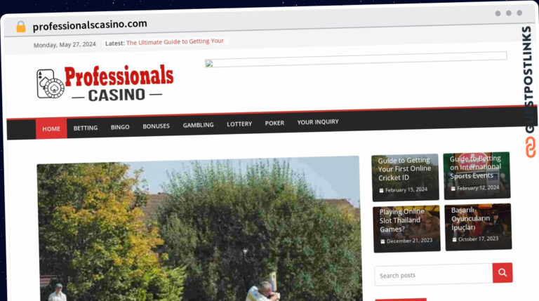 Publish Guest Post on professionalscasino.com