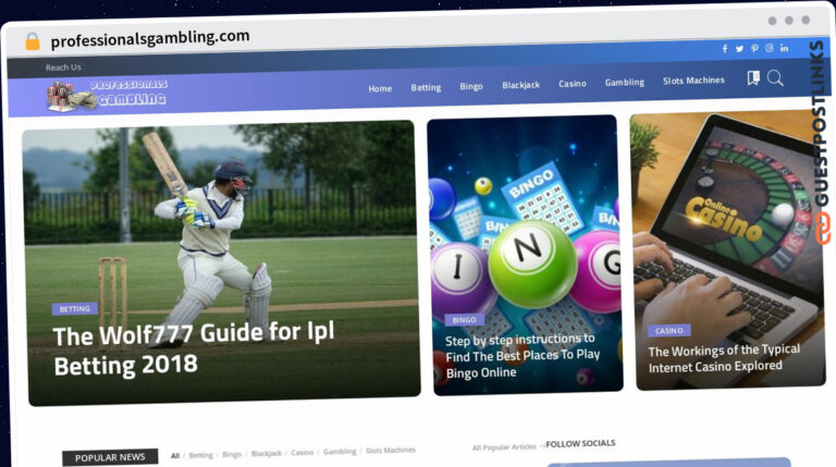 Publish Guest Post on professionalsgambling.com