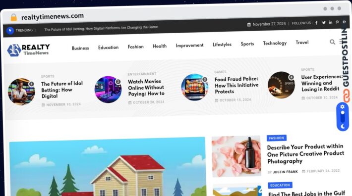Publish Guest Post on realtytimenews.com