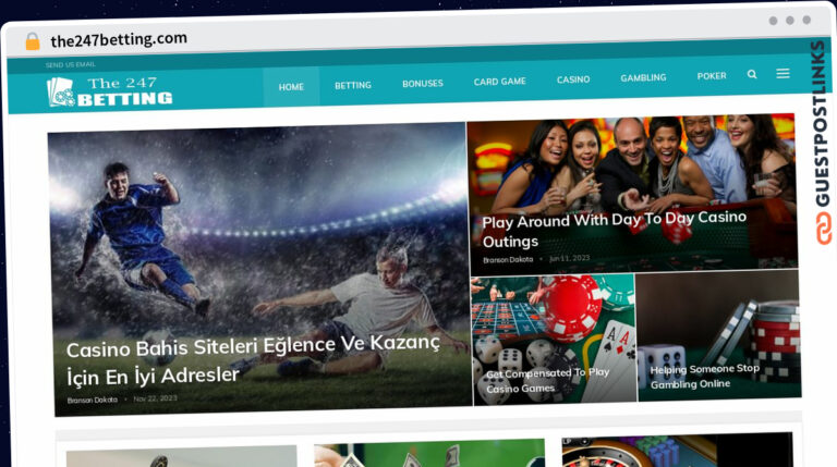 Publish Guest Post on the247betting.com