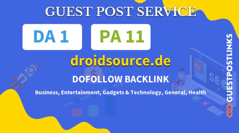 Buy Guest Post on droidsource.de