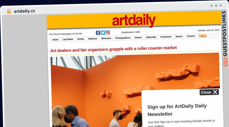 Publish Guest Post on artdaily.cc