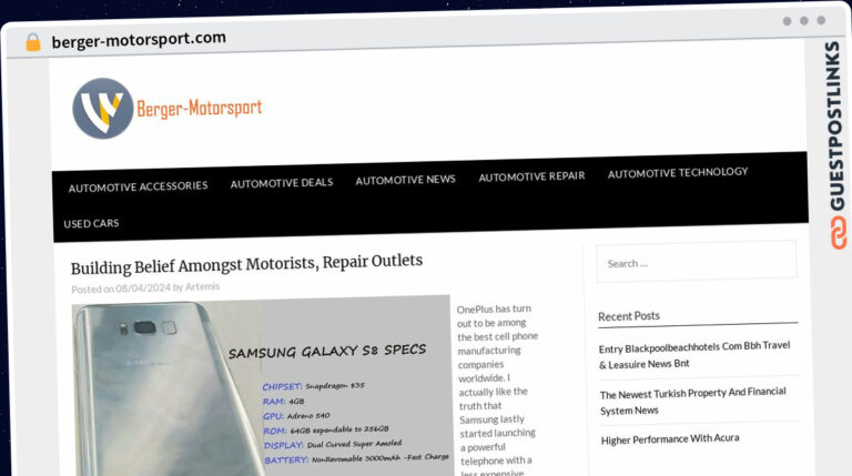 Publish Guest Post on berger-motorsport.com