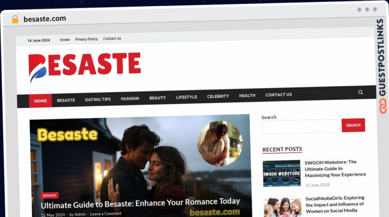 Publish Guest Post on besaste.com