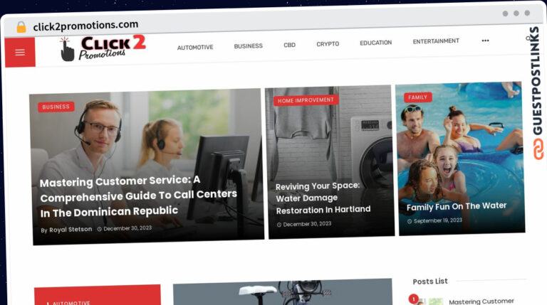 Publish Guest Post on click2promotions.com