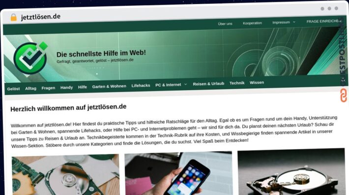 Publish Guest Post on jetztlösen.de
