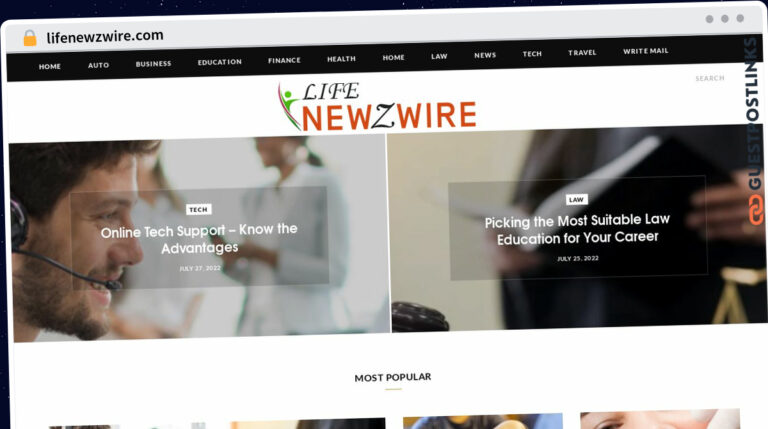 Publish Guest Post on lifenewzwire.com