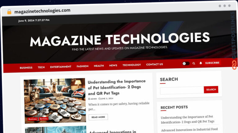 Publish Guest Post on magazinetechnologies.com