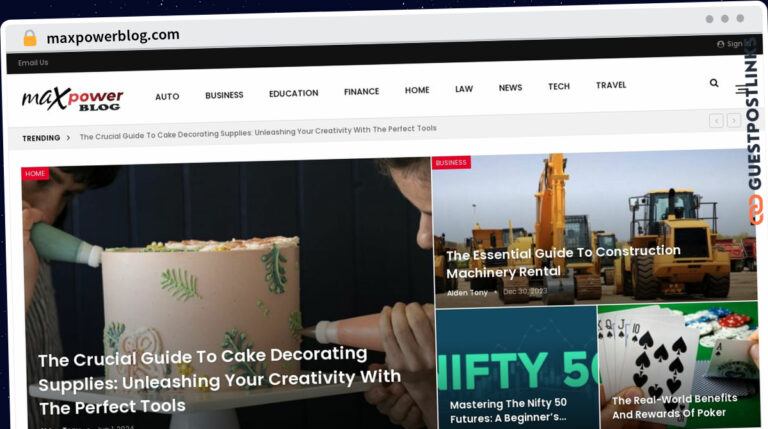 Publish Guest Post on maxpowerblog.com