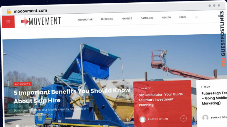 Publish Guest Post on mooovment.com