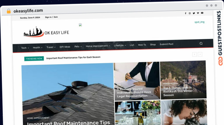 Publish Guest Post on okeasylife.com