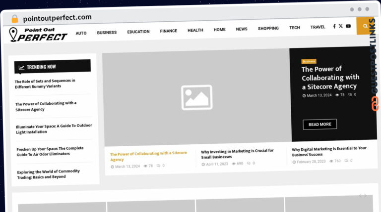 Publish Guest Post on pointoutperfect.com