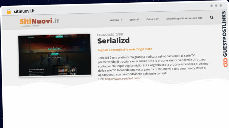 Publish Guest Post on sitinuovi.it