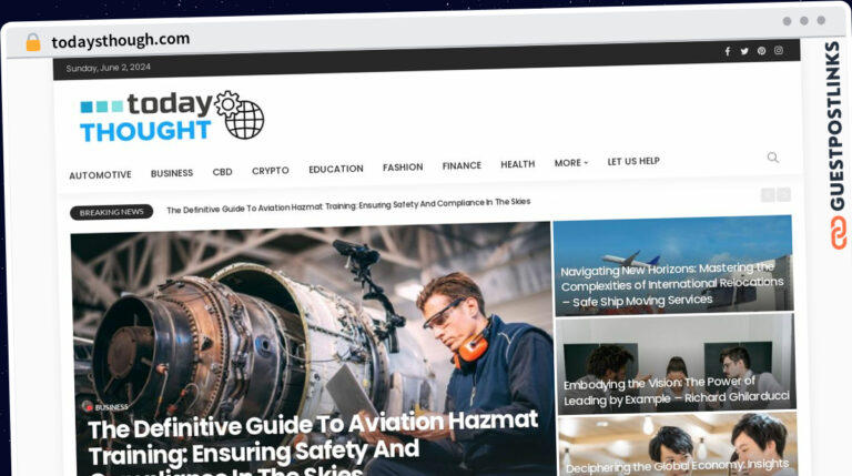 Publish Guest Post on todaysthough.com
