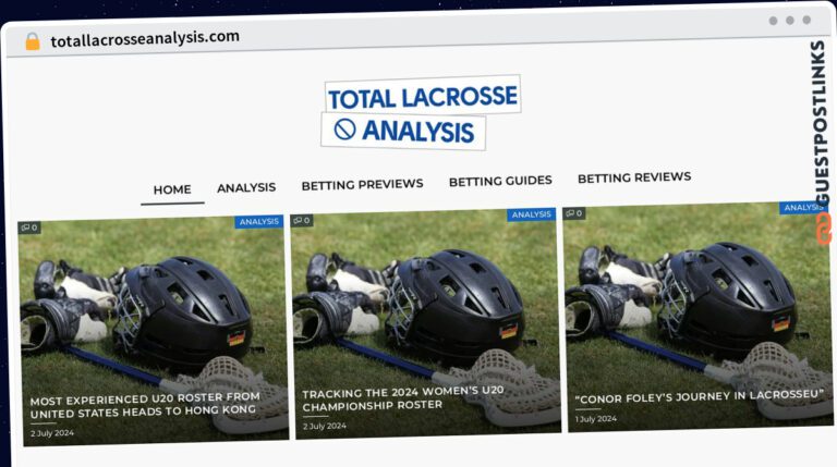 Publish Guest Post on totallacrosseanalysis.com