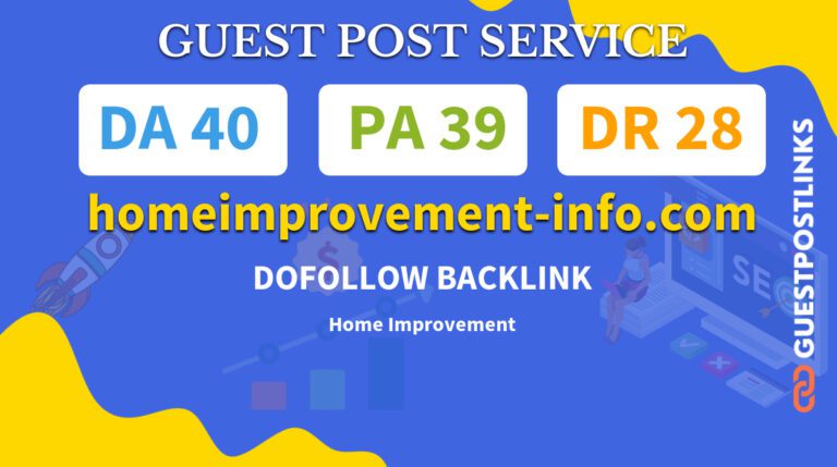 Buy Guest Post on homeimprovement-info.com